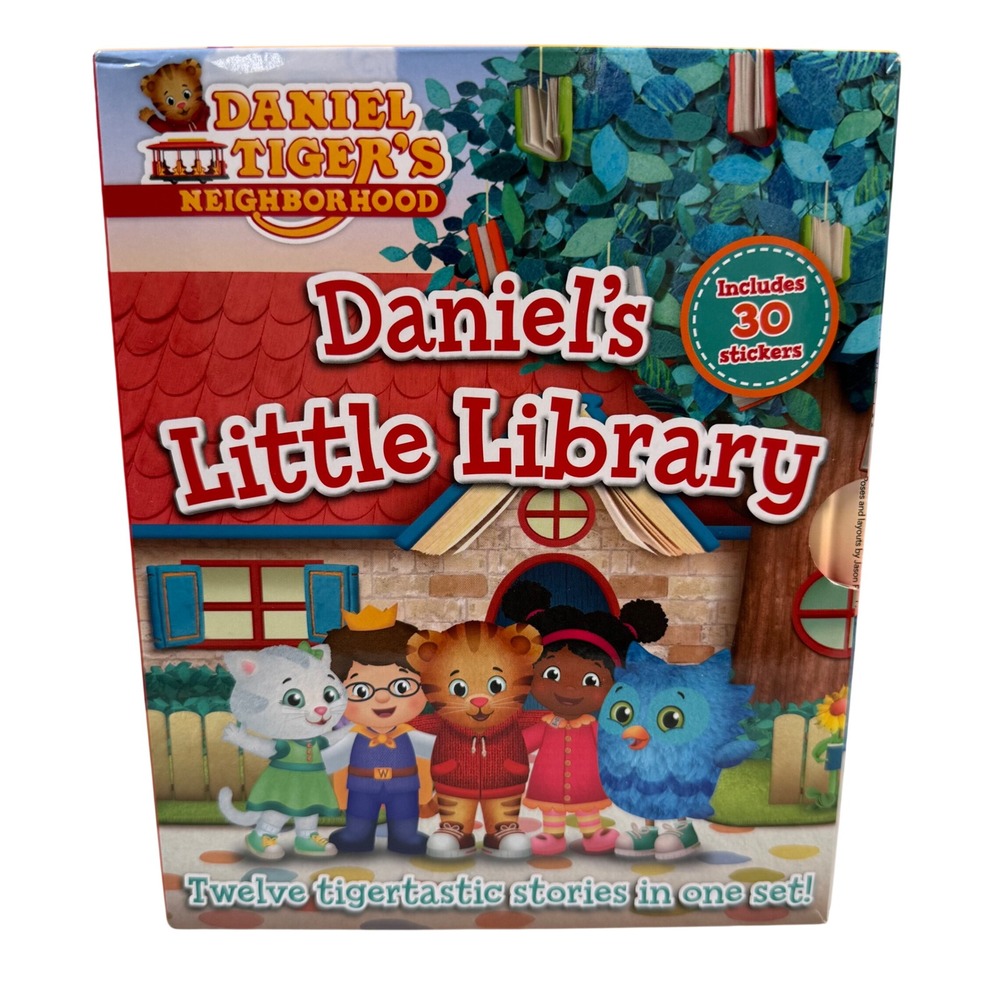 Daniel Tiger's Neighborhood Daniel's Little Library Set 12-Pack Books Kids